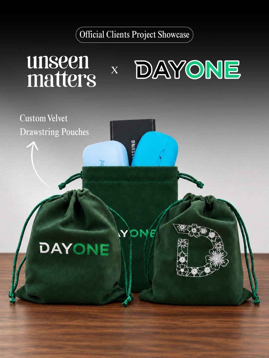 DAYONE x Unseen Matters custom corporate gift set