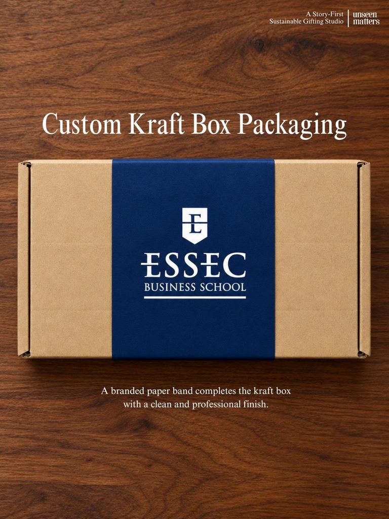 custom kraft box for door gift
